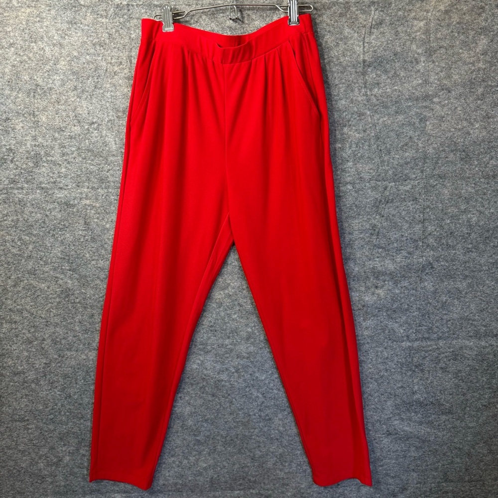 Leith Red Dress Pants Stretch Pockets Women’s Size Small